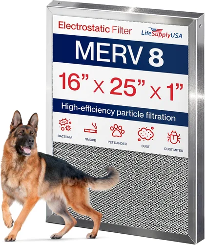 Vista 19 de Filtro de aire electrostático de 12x12x1, MERV 8, lavable, reutilizable, filtro de horno para CA/HVAC, ahorro de energía, fácil de limpiar, duradero