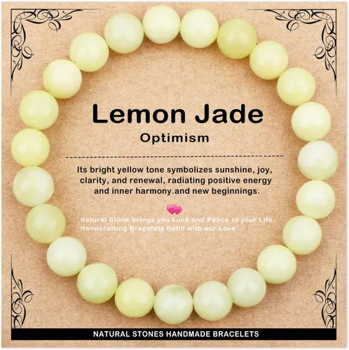 Vista 96 de AD Beads 4mm6mm8mm10mm Handmade Bracelet - Natural Gemstone for Peace and Tranquility - Meditation, Yoga, Healing and Energy Gift for Unisex