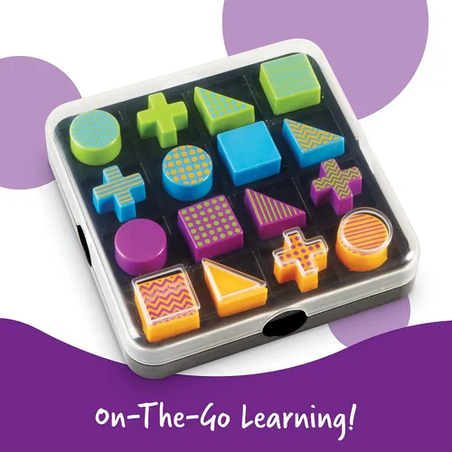 Vista 4 de Learning Resources Mental Blox Go! - 30 juegos y rompecabezas portátiles CTIM para resolución de problemas y desarrollo de la imaginación