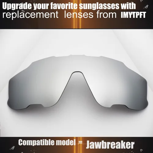 Vista 2 de CompatibleRepuesto para Lentes Oakley Jawbreaker PlataTransparente Amarillo Polarizado