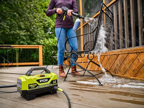 Vista 3 de RYOBI - Lavadora eléctrica a presión, 1800 psi, 1.2 gpm, RY141820VNM