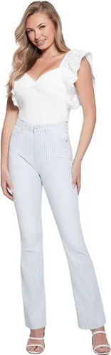 Vista 2 de GUESS Top Raina de manga con volantes para mujer