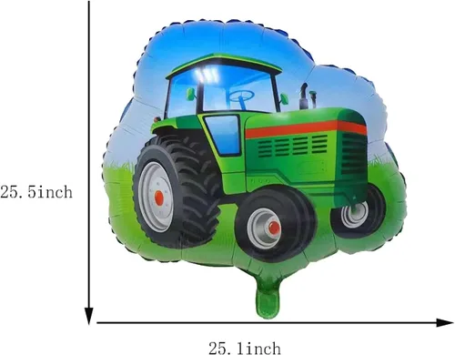 Vista 2 de Globos de vaca, globos de cerdo, globos de papel de aluminio, para baby shower, cumpleaños, granero, granja, animales, suministros de decoración