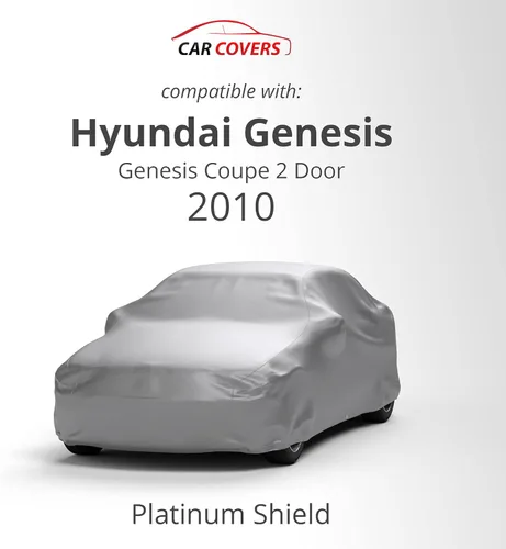 Vista 2 de Funda resistente a la intemperie para automóvil compatible con Hyundai Genesis Coupe 2010 de 2 puertas, exterior e interior, protege del agua