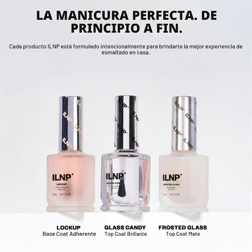 Vista 9 de ILNP Glass Candy - Esmalte de uñas transparente, acabado de vidrio brillante, secado rápido, resistente a las astillas, esmalte regular sin gel,