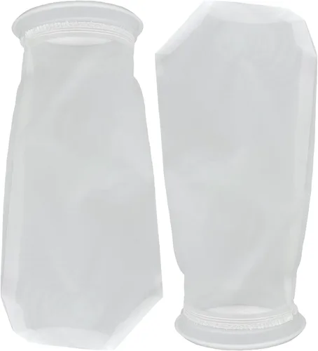 Vista 2 de AQUA KT Aquarium - Bolsa de calcetines de filtro de nailon micro de 200 um de 4 pulgadas de diámetro de anillo de 10 pulgadas de longitud
