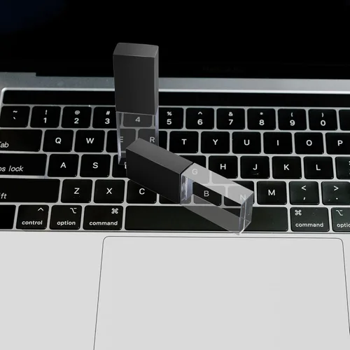 Vista 6 de 16GB USB 2.0 Flash Drive Novedad Cristal Luz LED Transparente Rectángulo Forma Pen Drive Pulgar Drive Memory Stick Memoria USB Pendrive Regalo