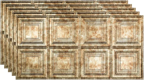 Vista 18 de FASÄDE Panel de techo decorativo de vinilo para retrato en blanco mate (muestra de 12 x 12 pulgadas)