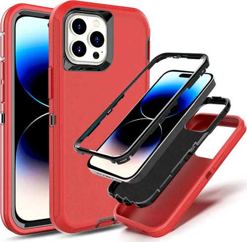 Vista 18 de Funda para iPhone 13 Pro Max y iPhone 14 Pro Max, [compatible con MagSafe] [prueba anticaídas de 10 pies] [2 protectores de pantalla de TPE]