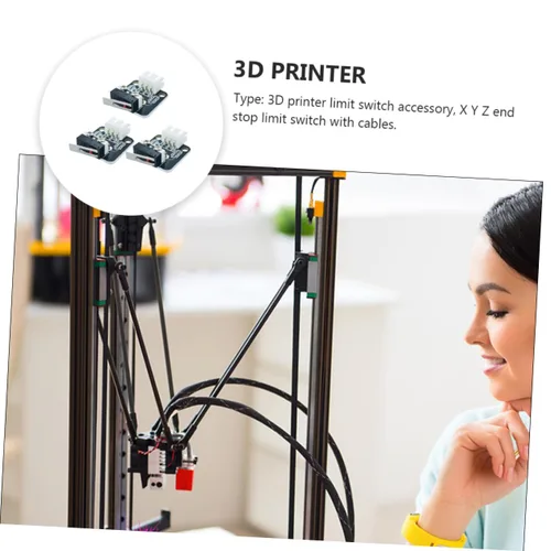 Vista 9 de iplusmile 3d Printers Accessories 6 pcs End and Micro for Axis Stop X D Mechanic Y Cable Printers Stops Attachment Series Limited Y Accessories