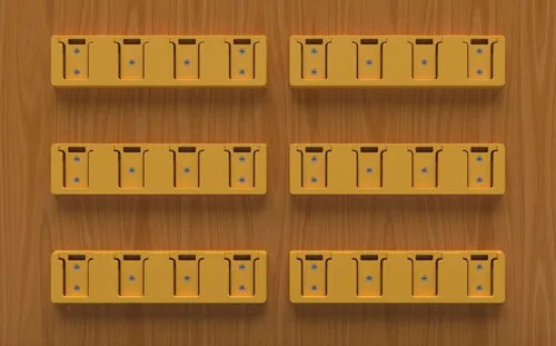 Vista 5 de Soporte para Baterías Compatible con Soporte de Batería DeWalt 20V, Montaje de 4 Ranuras para Herramientas de Garaje, Herramientas para Dewalt 20V