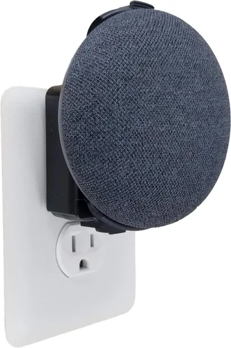 The Nest Mini Easy Genie Mount 2ª generación 2019: el soporte de pared de salida más simple y limpio para el nuevo Google Nest Mini, no requiere