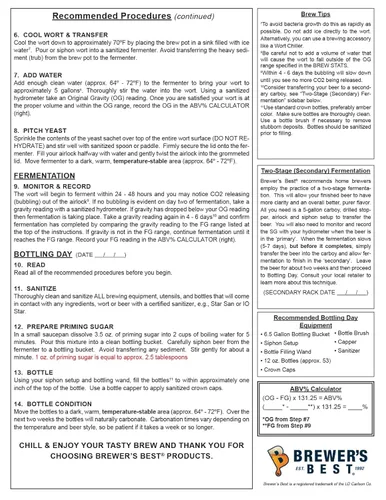 Vista 8 de Brewer's Best 1031 Kit de ingredientes para preparación casera de cerveza, Robust Porter