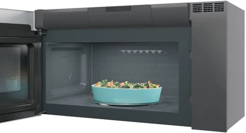 Vista 4 de GE PVM9005SJSS Profile Horno Microondas Sensor Sobre la Estufa de 2.1 Pies Cúbicos de Acero Inoxidable en Paquete con Paquete de Protección Mejorada