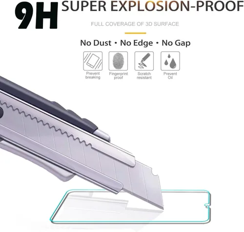 Vista 3 de Protector de pantalla diseñado para Samsung Galaxy A05s/Galaxy A05, vidrio templado, sensible al tacto, compatible con fundas, dureza 9H