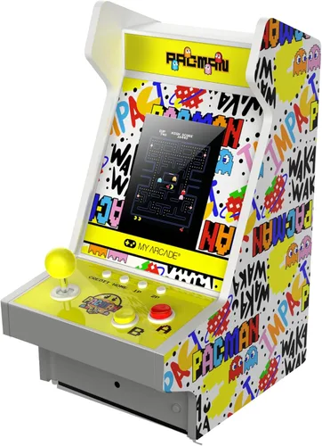 Vista 5 de My Arcade Pac-Man 45th Anniversary Mighty Player: Consola Pac-Man 45 aniversario, juegos retro, salas de encimera, marquesina iluminada, 4