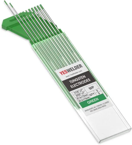 Vista 7 de YESWELDER Electrodo de tungsteno TIG Weld 1/8"x 7" 10-pk, no radiactivo comparable a E3 púrpura