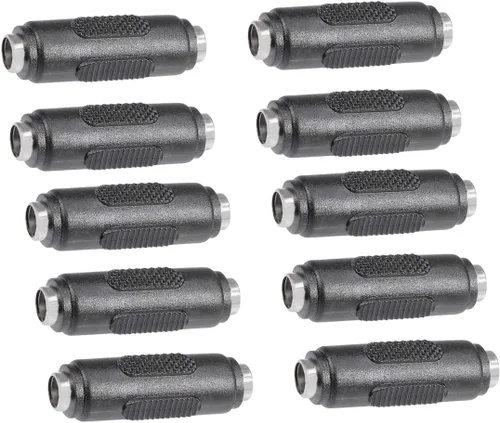 Vista 11 de 10 conectores BNC hembra a hembra y DC macho a macho de 0.217 in x 0.083 in, adaptador de conector de cable de alimentación de 12 V 5A, adaptador