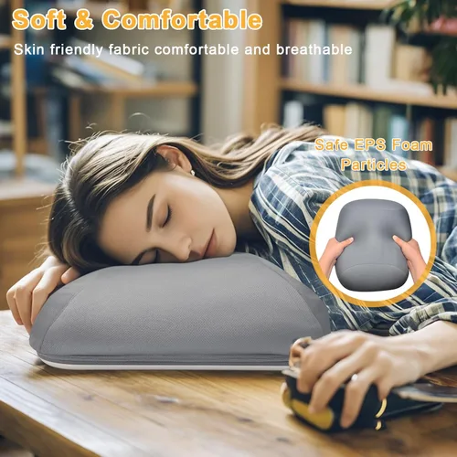 Vista 4 de Lap Beanbag - Soporte de almohada para Kindle con almohadilla de silicona, soporte de iPad ajustable en ángulo para cama, almohada de tableta