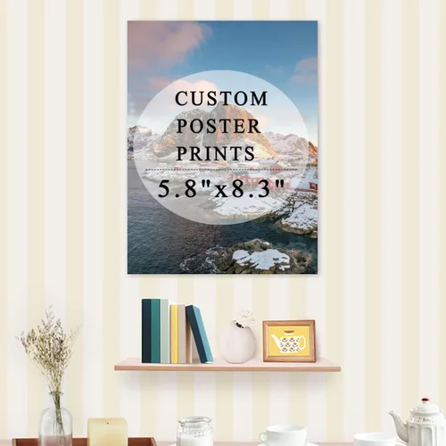 Vista 6 de Custom Poster For Wall,Custom Personalized Photo to Poster Printing, Create Your Own Posters with PhotoImage -5.8x8.3 Inch