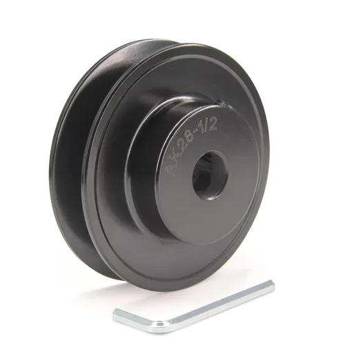 Vista 11 de Zeberoxyz AK28 - Poleas de banda de ranura única, 2.8 pulgadas de diámetro exterior de 5/8 pulgadas, polea de correa en V de hierro fundido