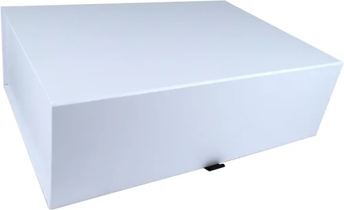 Vista 47 de PACK2PACK Caja de regalo plegable de lujo con cinta extraíble, caja plegable con cierre magnético, bodas, despedidas de soltera, regalos Negro/Blanco