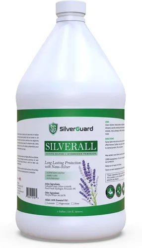 Vista 8 de SilverAll - Limpiador mejorado de peróxido de hidrógeno + plata activa, limpiador multiusos con protector plateado de larga duración, peróxido