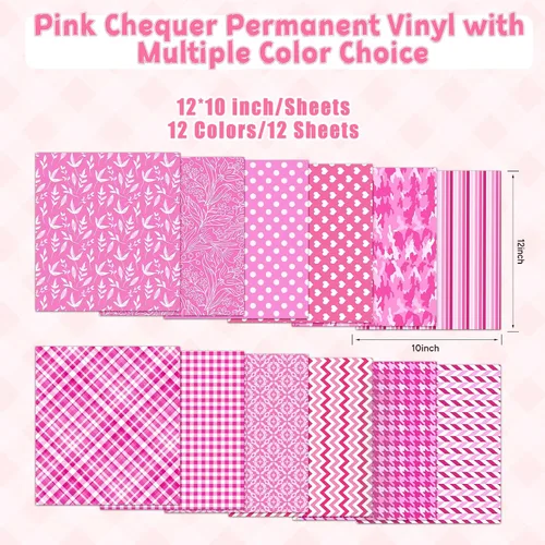 Vista 39 de Tintnut Candy Boho - Vinilo adhesivo permanente, 12 hojas, 12 x 10 pulgadas, patrón de dulces y flores, vinilo autoadhesivo para manualidades