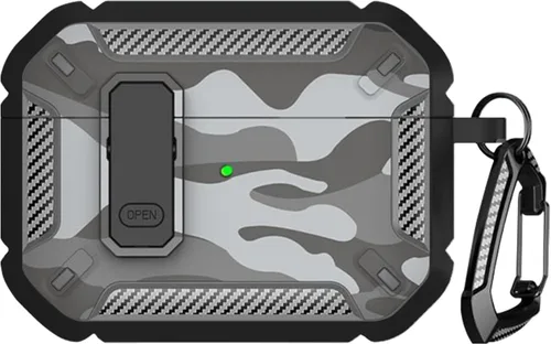 Vista 14 de SaharaCase Cyber Armor - Funda para Apple AirPods Pro 2 (2ª generación) [Robusta] protección de cuerpo completo, agarre antideslizante, delgado