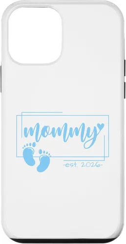 Vista 16 de Mommy Est 2026 Pregnancy Announcement Baby Boy Reveal Case for iPhone 17