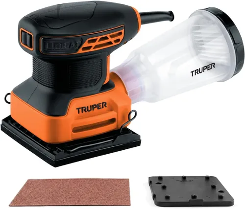 Truper LIOR-1/4A3, Lijadora Orbital 1/4 Hoja 240 W Profesional