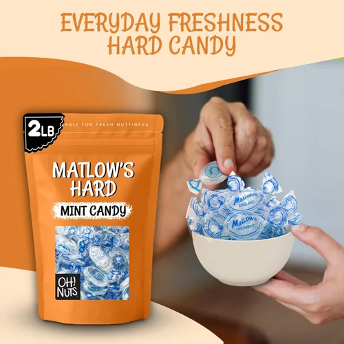 Vista 3 de Matlow's Hard Mint Candy, 2 libras - Oh! Nuts