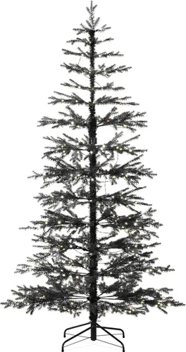 Vista 10 de Best Choice Products - Árbol de Navidad con pocas ramas iluminado 4.5 pies, pino artificial, decoración navideña de abeto noble con luces LED