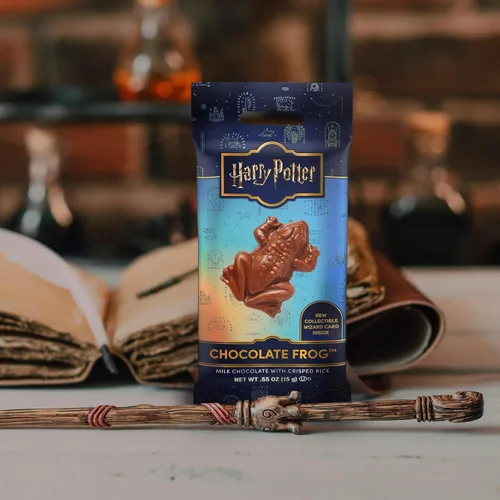 Vista 6 de Harry Potter - Rana de chocolate con leche con tarjeta coleccionable de mago de .55 onzas