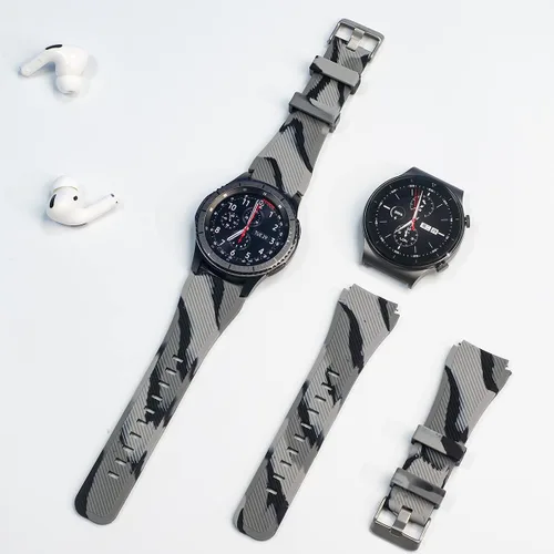 Vista 10 de TOOLAIK Correa de reloj de 0.866 pulgadas compatible con Samsung Galaxy Watch 3 de 1.772 pulgadas/Galaxy Watch 1.811 pulgadas/Gear S3