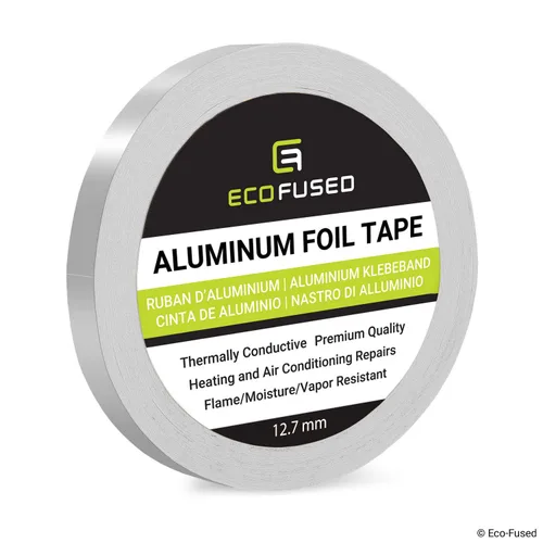 Vista 7 de Eco-Fused Cinta adhesiva de papel de aluminio para reparaciones de calefacción y aire acondicionado, térmicamente conductora, resistente a llamas