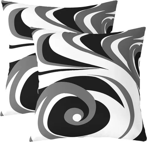Vista 20 de Feelyou Fundas de almohada cuadradas geométricas de 16 x 16 pulgadas Multi 01