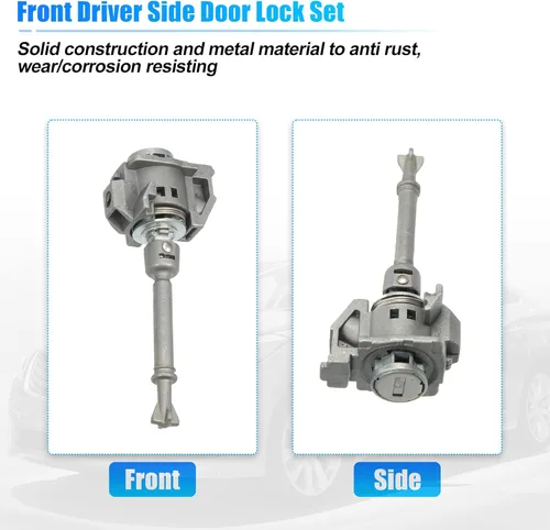 Vista 5 de X AUTOHAUX Juego de cilindros de bloqueo de puerta lateral del conductor con 2 llaves para Honda Civic 2012-2015 72185-TR0-A01