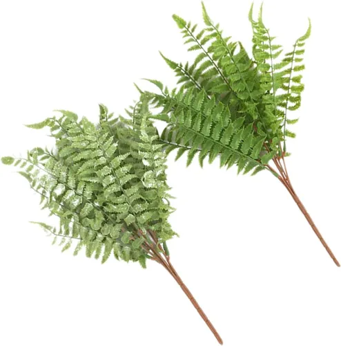 Vista 6 de ABOOFAN 6pcs Realistic Faux Fern Leaves Artificial Plant for Centerpieces Decor Greenery for Holiday Trees