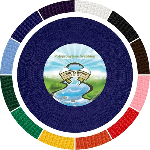 Vista 4 de Country Brook Design - Correa de polipropileno (Polypro) de 1/2 pulgada Negro