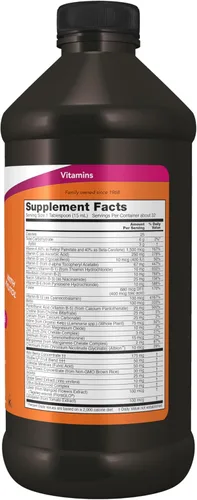 Vista 2 de NOW Foods Suplementos, Líquido Multi, Absorción Rápida, Vitamina y Mineral Líquidos, Sabor a Baya Silvestre, 16 Onzas