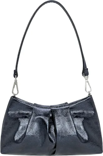 Vista 18 de Bolso de mano CHARMING TAILOR para mujer Bolso de mano elegante y formal para mujer Bolso de mano plisado de PU para mujer Bolso de mano
