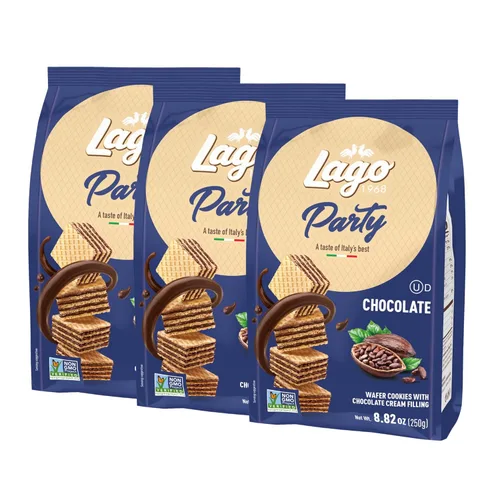 Vista 9 de Gastone Lago Party Wafers - Relleno de crema de coco, 8.82 onzas, 8.82 oz (paquete de 2) (Coco, paquete de 2)
