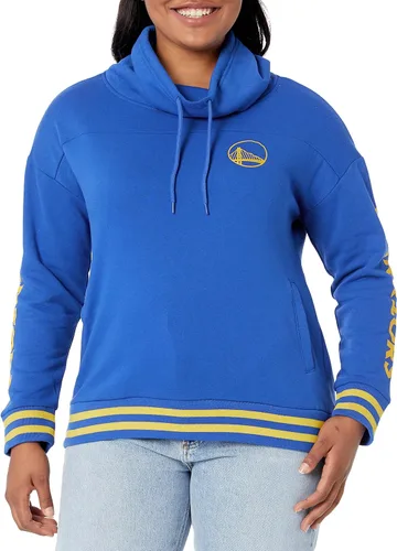 Vista 6 de Ultra Game - Sudadera con capucha de forro polar para mujer de la NBA con cuello de embudo
