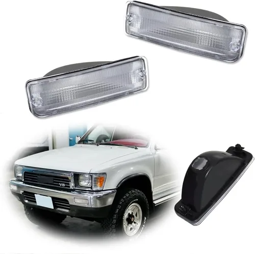 Vista 10 de para 1989 1990 1991 1992 1993 1994 1995 Toyota Pickup 2/4WD, 1990 1991 4Runner Conjunto de par de carcasas de lentes de intermitencia