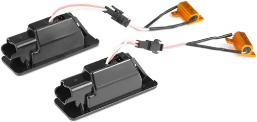 Vista 9 de 2 luces LED de matrícula de automóvil para Mercedes para Sprinter W906 VITO W639 VIANO W639 Luz de matrícula trasera (negro)