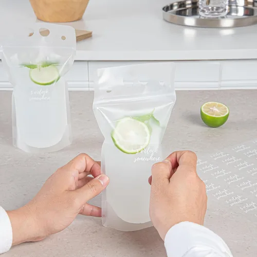 Vista 5 de Restaurantware Label Tek - Etiquetas para botellas de jugo en algún lugar de 1.9 x 1 pulgadas, 100 etiquetas autoadhesivas para botellas