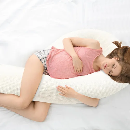 Vista 2 de SCHNAUZER HOME Almohada corporal para adultos – Inserto de almohada suave y larga para dormir – Espuma viscoelástica triturada y funda extraíble