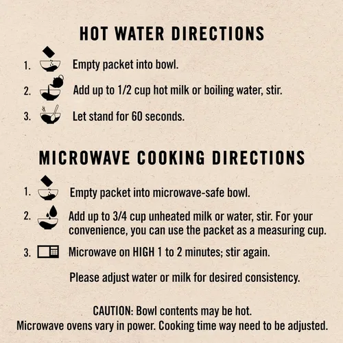 Vista 4 de Avena instantánea Quaker, paquete variado de 2 sabores sin gluten, 32