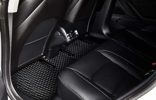 Vista 4 de ToughPRO Mercedes Benz GLC Class (2016-2017-2018) Set de tapetes para piso, para todos los climas, muy resistentes, de caucho negro